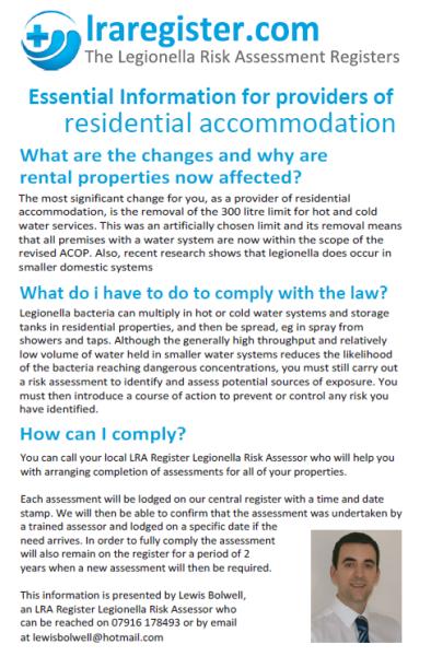 Legionella Risk Assessment Newport