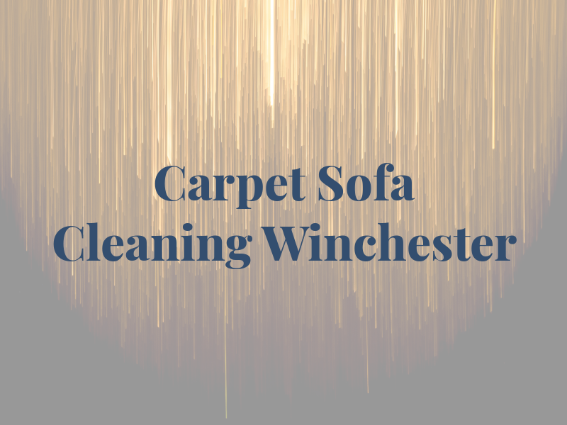 Carpet & Sofa Cleaning Winchester