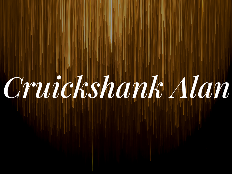 Cruickshank Alan