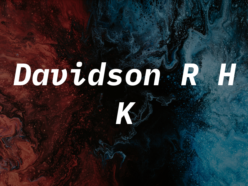Davidson R H K