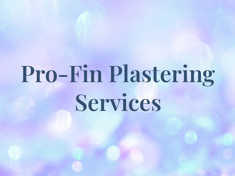 Pro-Fin Plastering Services