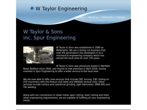 W Taylor & Sons Inc Spur Engineering