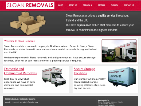 Sloan Removals Licenced Haulier