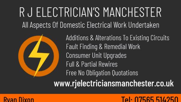 R J Electricians Bury Manchester