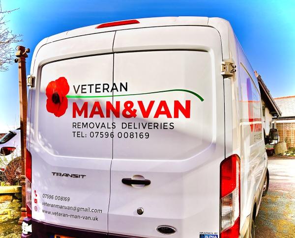 Veteran Man and van