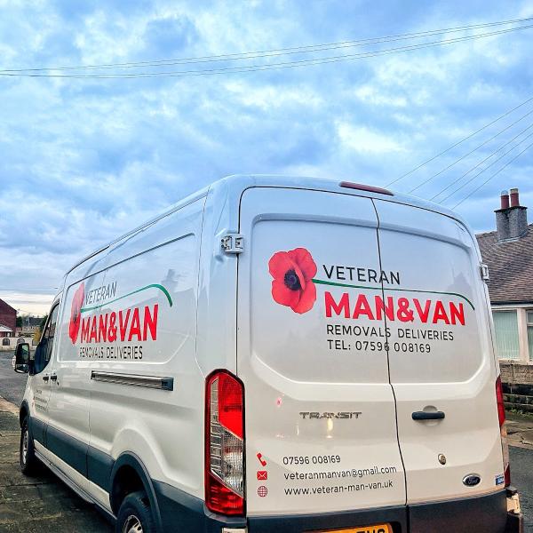 Veteran Man and van