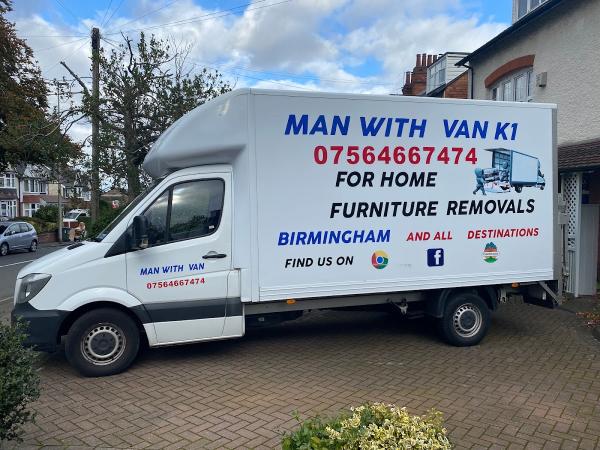 Man With van (K1) Removals in Birmingham