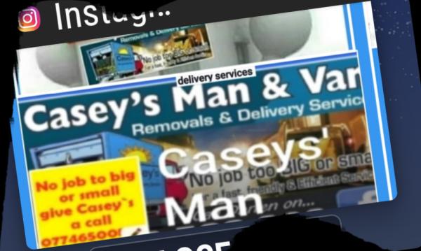 Casey's Man & van • Removals & Deliveries