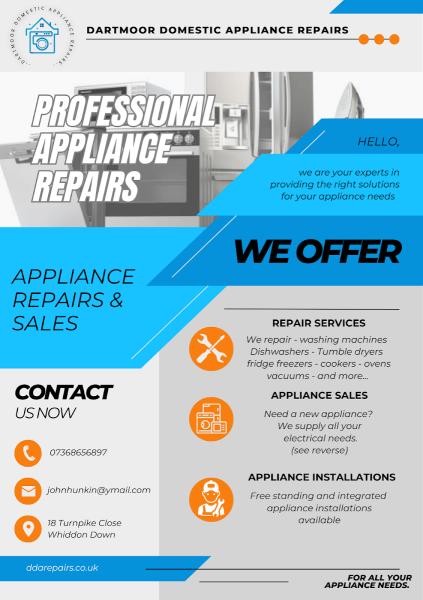 Dartmoor Domestic Appliance Repairs