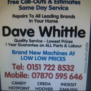 Washing Machine Repairs Liverpool. David Whittle