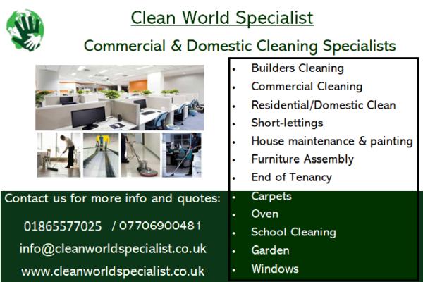 Clean World Specialist Oxford