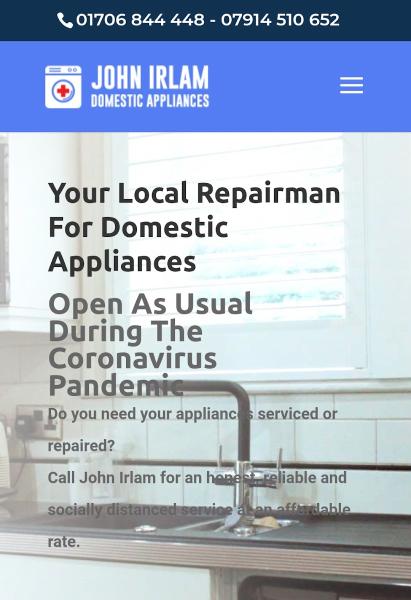 John Irlam Domestic Appliances