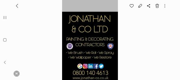 Jonathan & Co Ltd Painting and Decorating Contractors Swindon