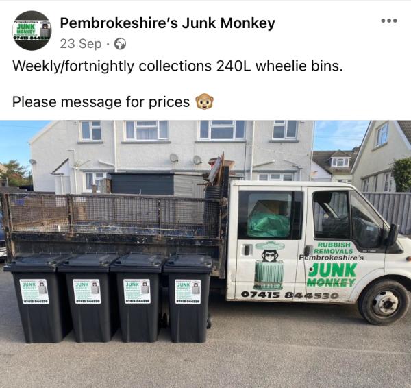 Pembrokeshire's Junk Monkey Rubbish Removals