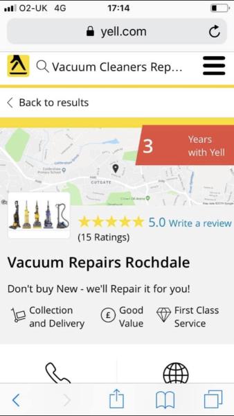 Vacuum Repairs Rochdale