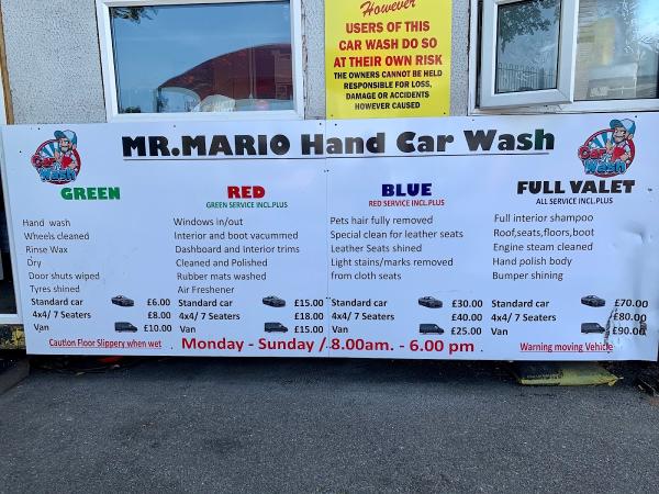 Mr Mario Hand Car Wash