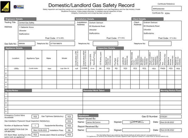 Central Gas Safety