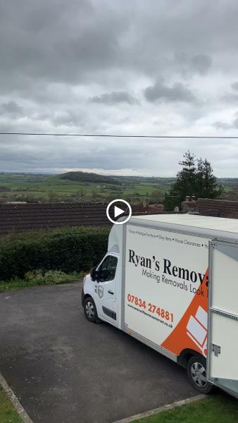 Ryan's Removals Somerset Man and van