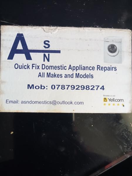 ASN Quick Fix Domestic Appliance Repairs