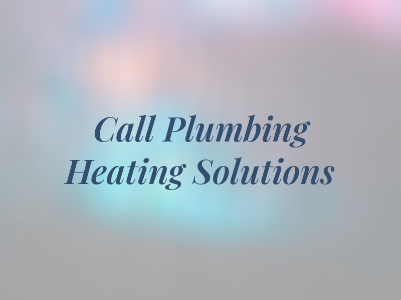 1st Call Plumbing & Heating Solutions Ltd