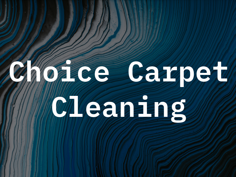 1st Choice Carpet Cleaning