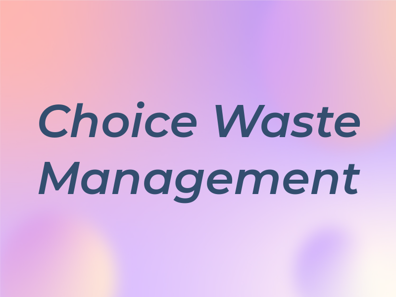 1st Choice Waste Management