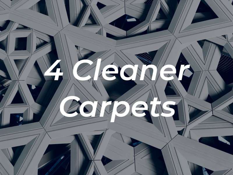 4 Cleaner Carpets