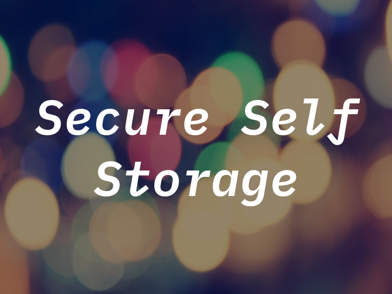 4 Secure Self Storage