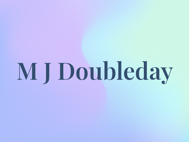 M J Doubleday