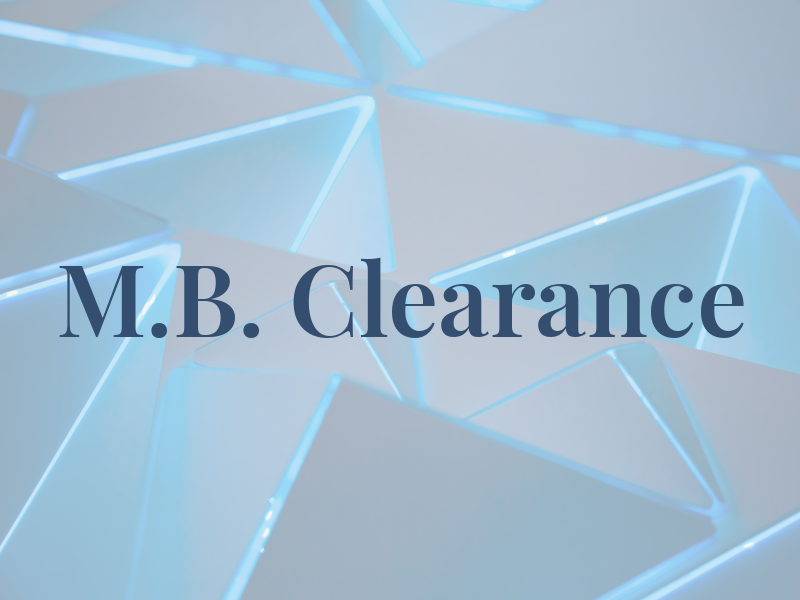 M.B. Clearance