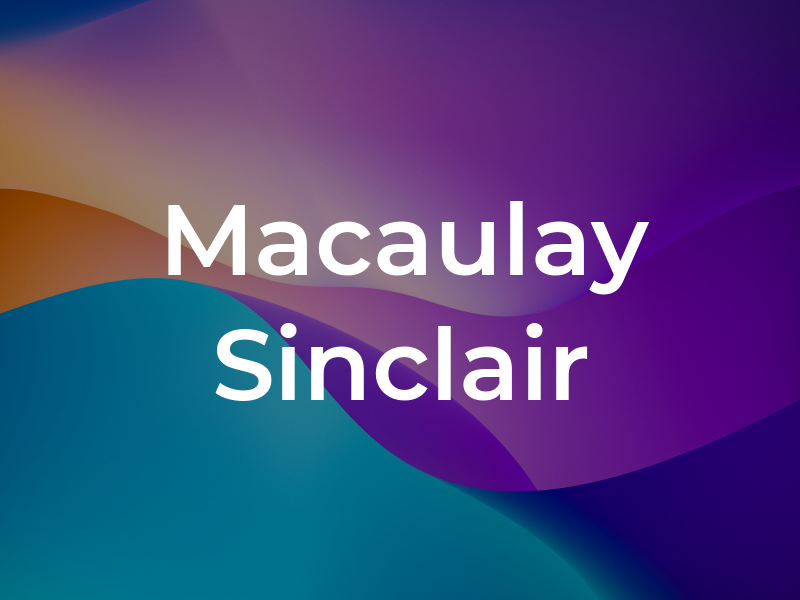 Macaulay Sinclair