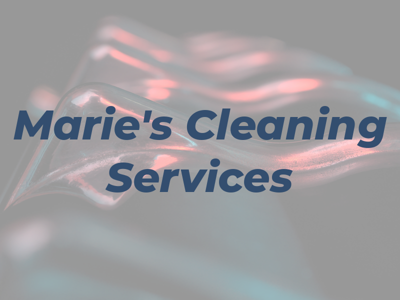 Marie's Cleaning Services