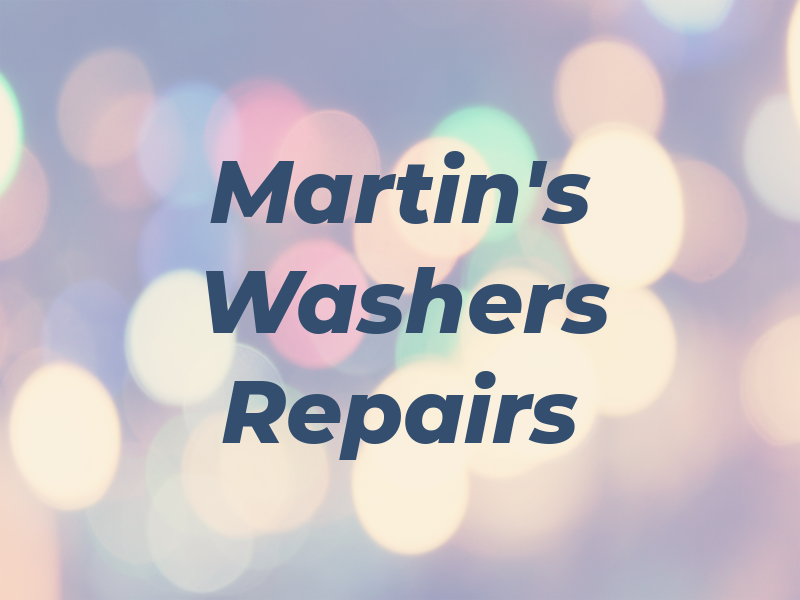 Martin's Washers Repairs