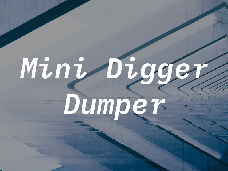 Mini Digger & Dumper