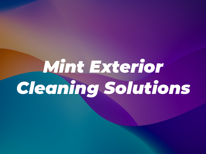 Mint Exterior Cleaning Solutions