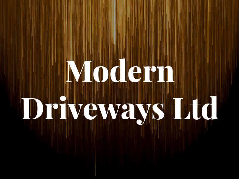 Modern Driveways Ltd