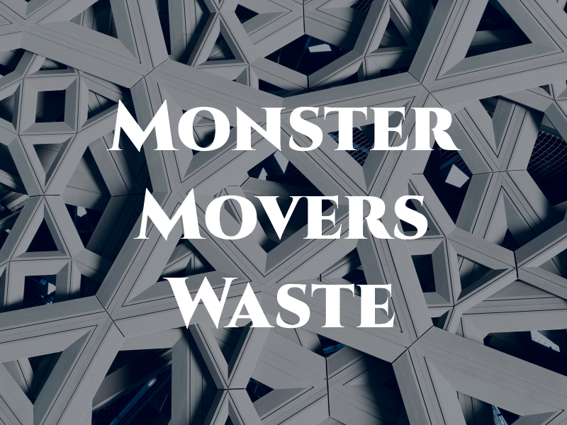 Monster Movers Waste