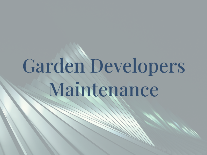 NDM Garden Developers and Maintenance