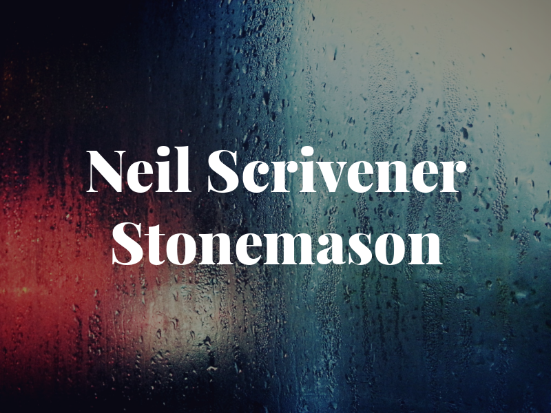 Neil Scrivener Stonemason