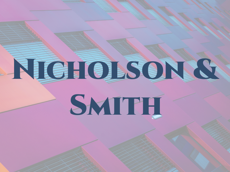 Nicholson & Smith