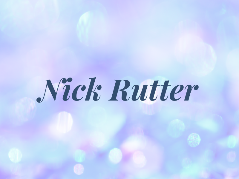 Nick Rutter