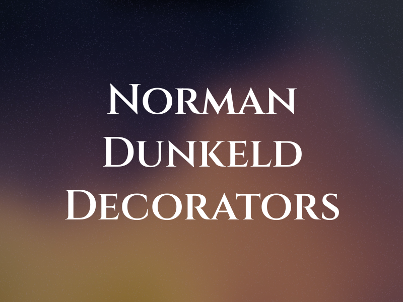 Norman Dunkeld Decorators