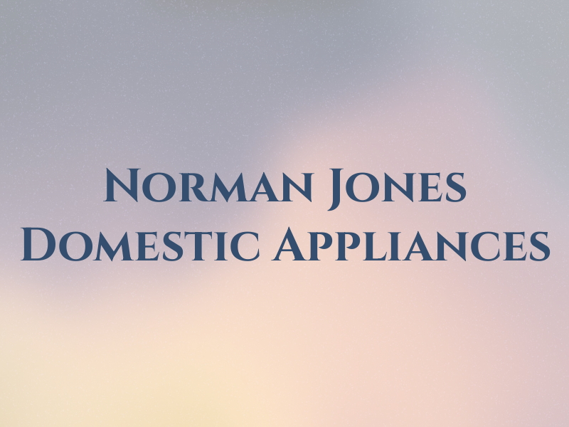 Norman Jones Domestic Appliances