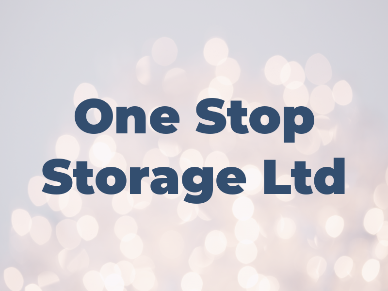 One Stop Storage Ltd