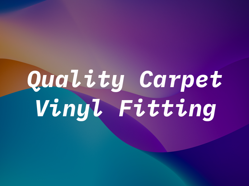 A Quality Carpet & Vinyl Fitting