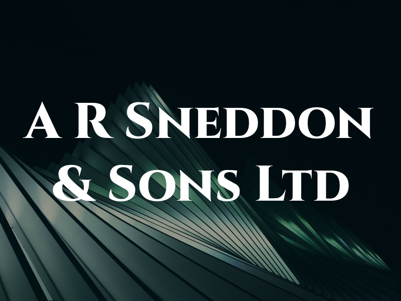 A R Sneddon & Sons Ltd