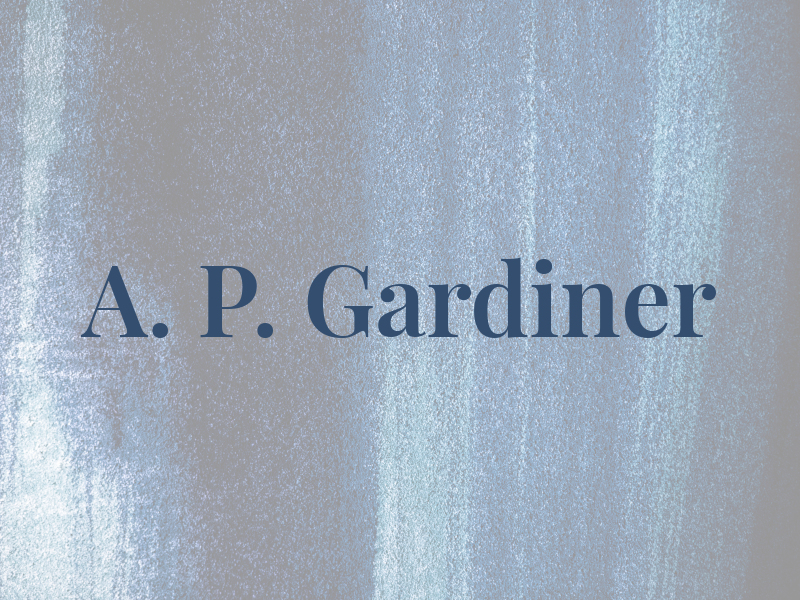 A. P. Gardiner