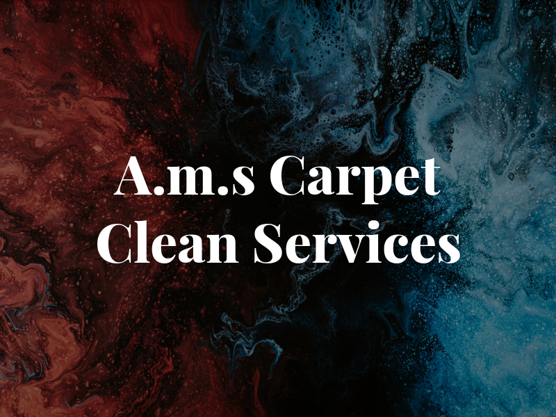 A.m.s Carpet Clean Services