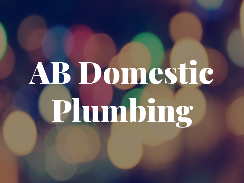 AB Domestic Plumbing