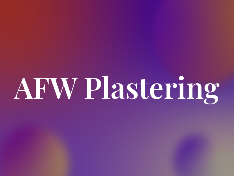 AFW Plastering